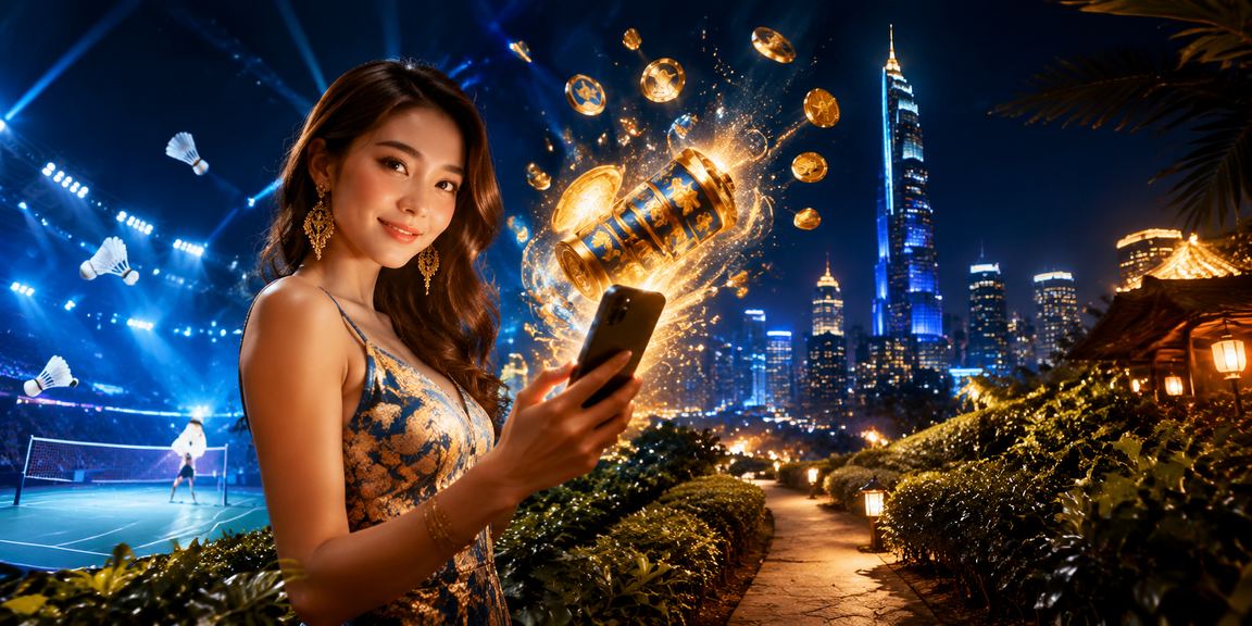 Slot permainan di Kuala Lumpur dengan neon gaya moden